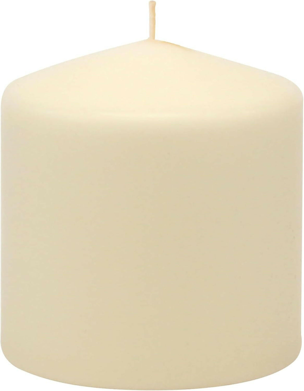[Like New] 6 Pack Ivory Wax Pillar Candles 3x3 Inch 18 Hour Unscented Traditional Wedding