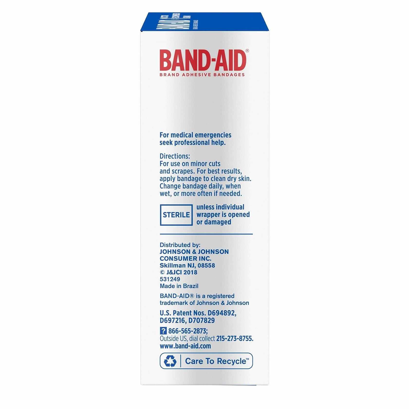 Band-Aid Flexible Fabric Adhesive Bandages All One Size 30 ct