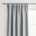 Room Essentials Heathered Gray Blackout Curtain Panel 42x63 Noise Reduction UV
