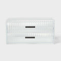 [Like New] Threshold Clear Ribbed Acrylic Stacking Drawers Organizer