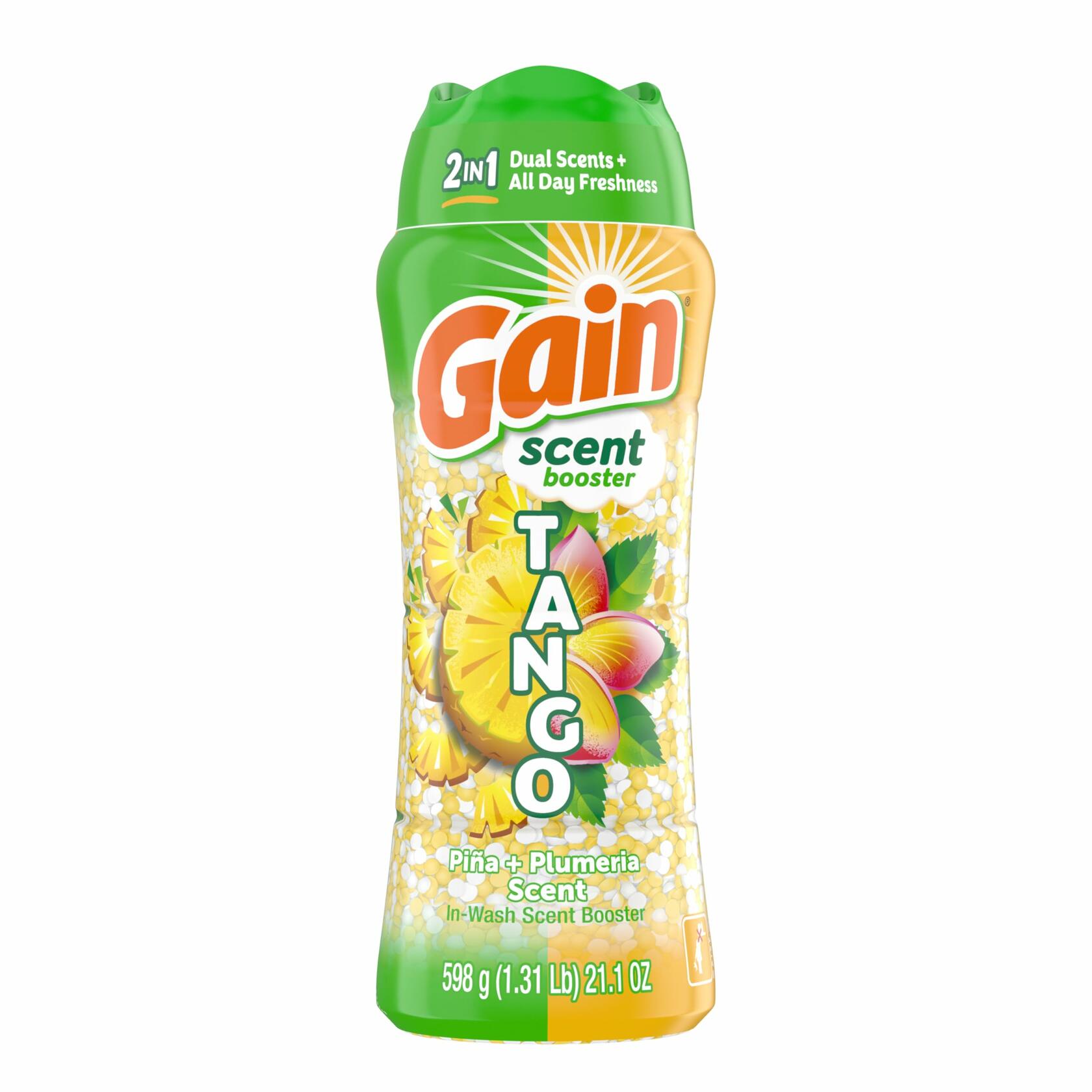 [Like New] Gain Tango 2-in-1 Laundry Scent Booster Beads Piña Plumeria Scent 21.1oz