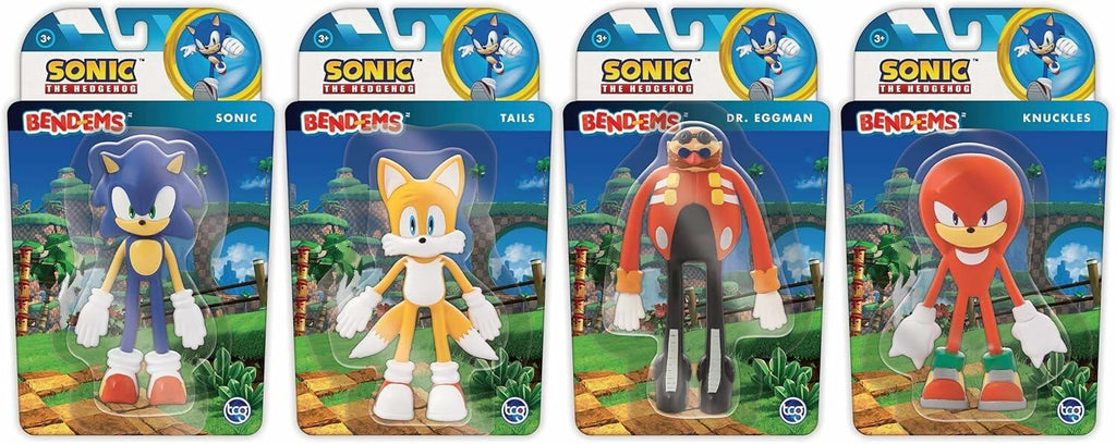 Bend-Ems Sonic The Hedgehog Knuckles Poseable Bendable Action Figure