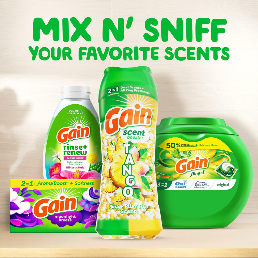 [Like New] Gain Tango 2-in-1 Laundry Scent Booster Beads Piña Plumeria Scent 21.1oz