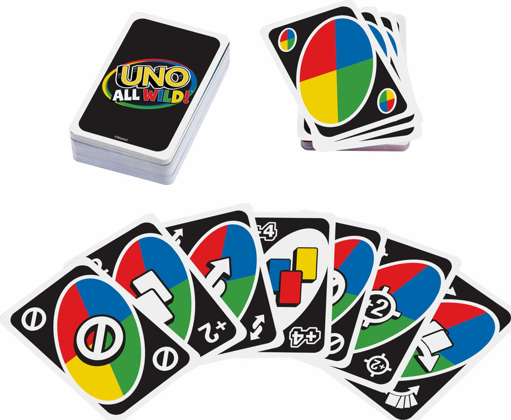 Mattel UNO All Wild Card Game 112 Cards Family Game Night Ages 7+