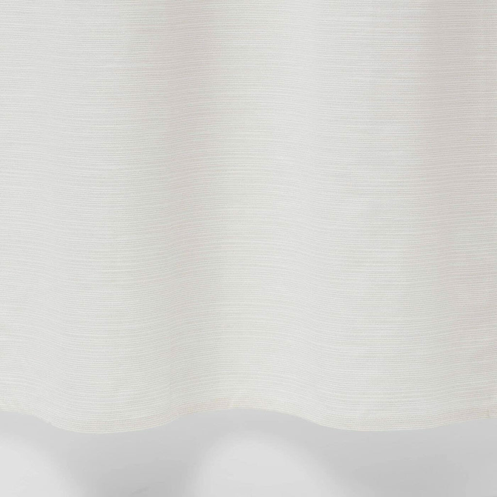Threshold Solid Sour Cream Textured Cotton Shower Curtain Cream White