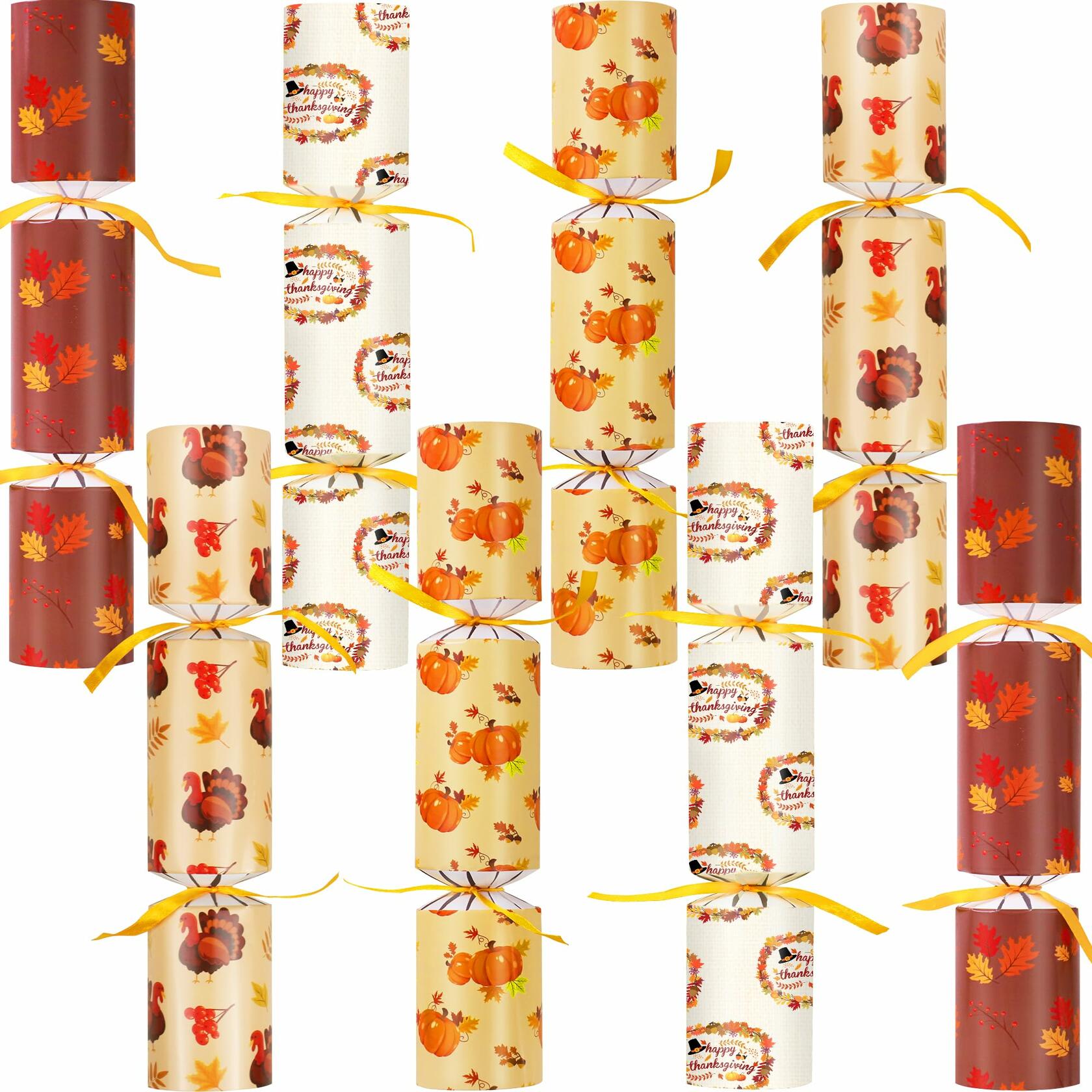Siawoy 8 Pack Fall Thanksgiving Party Favors Pumpkin Turkey Hats Prizes