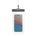 GEMS Waterproof Phone Pouch Universal Size Charcoal Gray Dustproof Strap