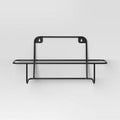 Room Essentials Metal Outdoor Planter Hanger Black 5.2x16.4x7.2