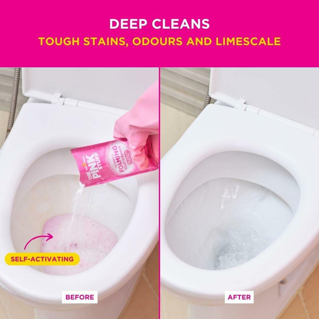 Stardrops Pink Stuff Miracle Power Foaming Toilet Cleaner Rhubarb 7oz 1 Pack