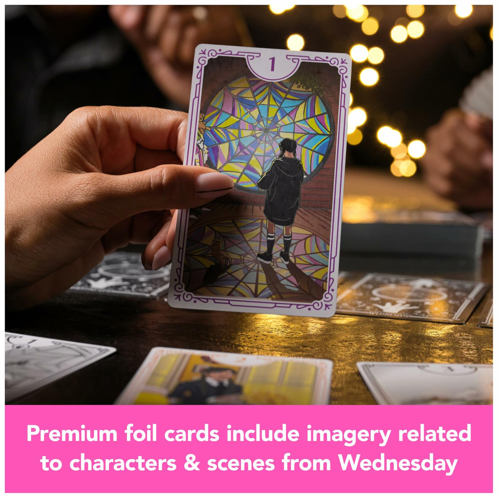 Spin Master Games Wednesday Card Game Premium Foil Cards 3-10 Players 10+