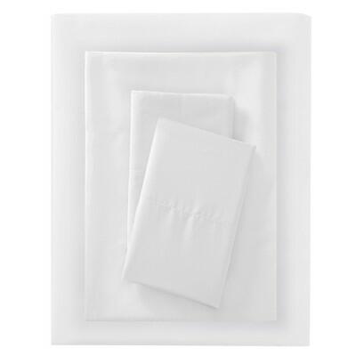 Room Essentials Twin/Twin XL Microfiber Sheet Set White Polyester Peached