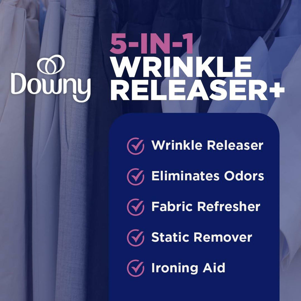 Downy Wrinkle Releaser Spray Light Fresh Scent Fabric Refresher 33.8oz