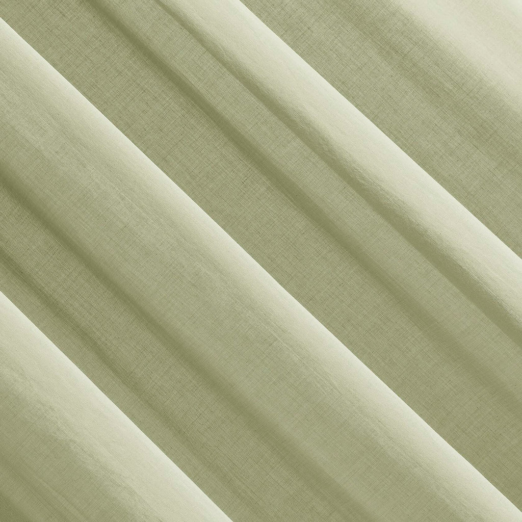 Archaeo Cotton Sheer Curtain 50x63 Moss Green 1 Panel