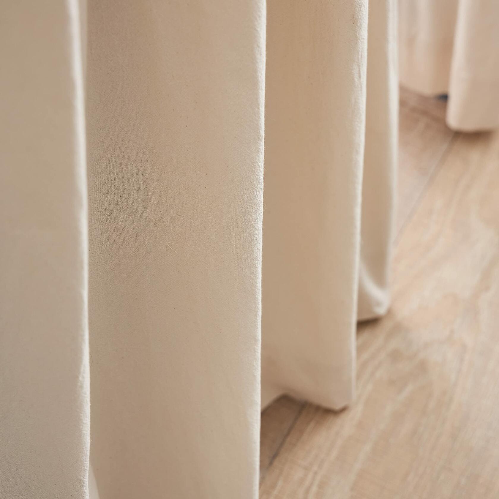 Peri Home Sanctuary Back Tab Room Darkening Curtain Panel Pair 95" Linen