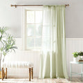 Archaeo Cotton Sheer Curtain 50x63 Moss Green 1 Panel