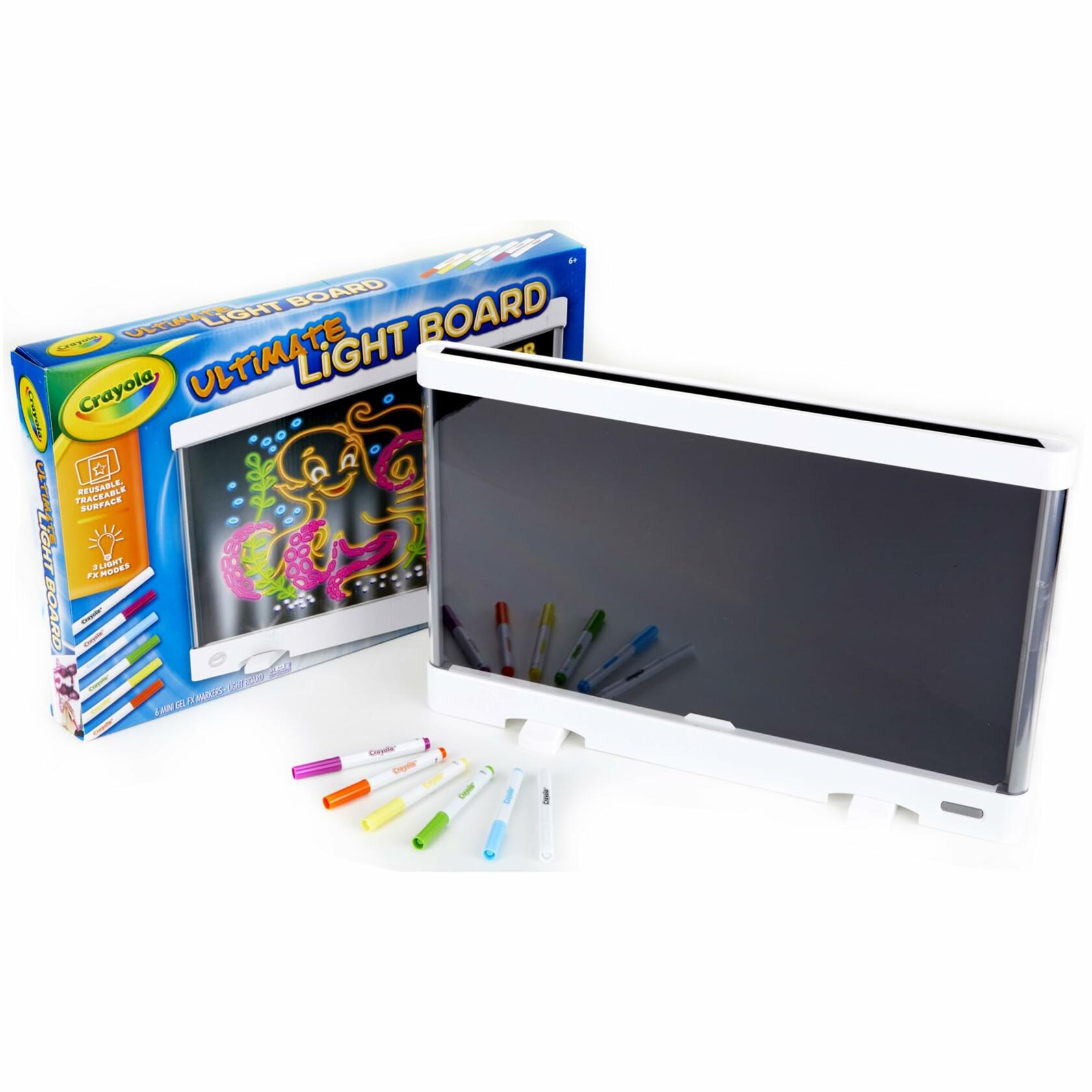 Crayola Ultimate Light Board 7-Piece Set LED Drawing & Tracing Toy
