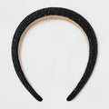 A New Day Stone Tape Headband Black Glitter Eco-Friendly Oval