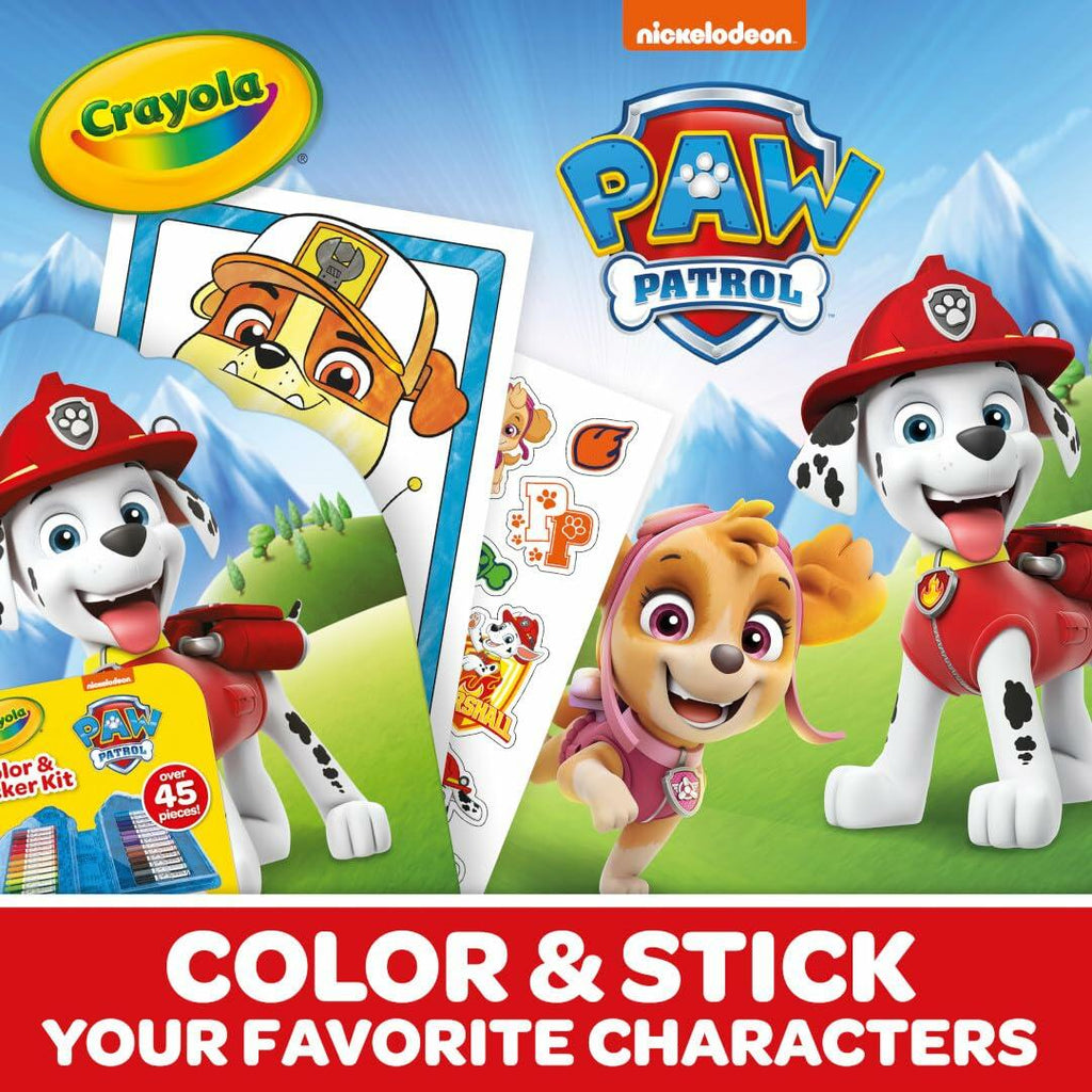 Crayola Paw Patrol Art Kit Creative Drawing and Coloring Set for Kids