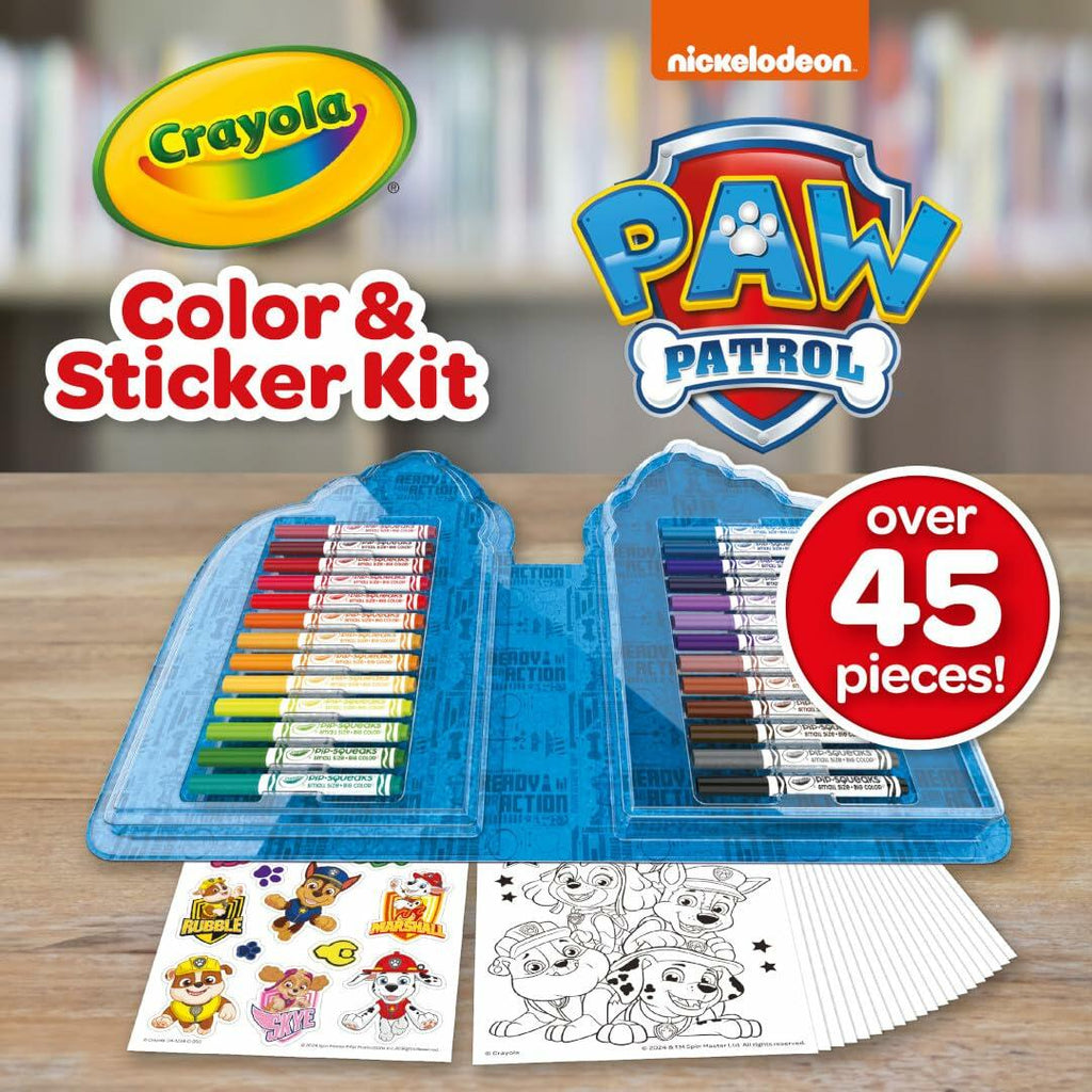 Crayola Paw Patrol Art Kit Creative Drawing and Coloring Set for Kids