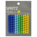Spritz 10ct Twist Birthday Candles 3in Blue/Green Multicolor Wax
