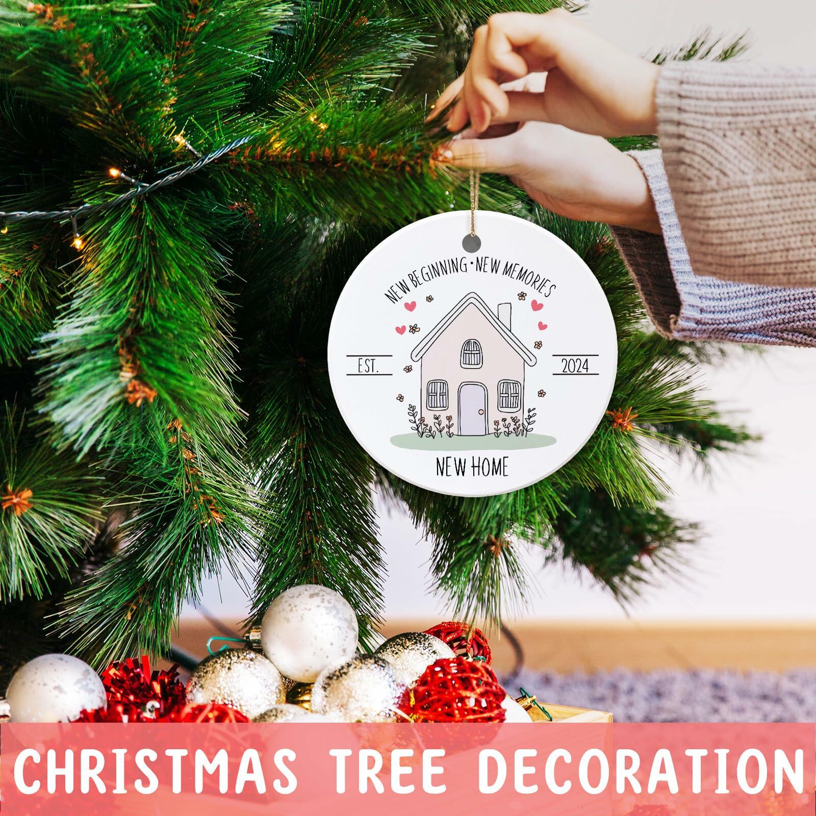 New Home Ornament 2024 First Christmas Housewarming Gift for Couples