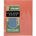 Five Star 2 Pocket Plastic Folder Recycled Polypropylene Zion Clay Pink