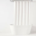 [Like New] Room Essentials Lightweight PEVA Shower Liner 70x71 White Buttonhole Top