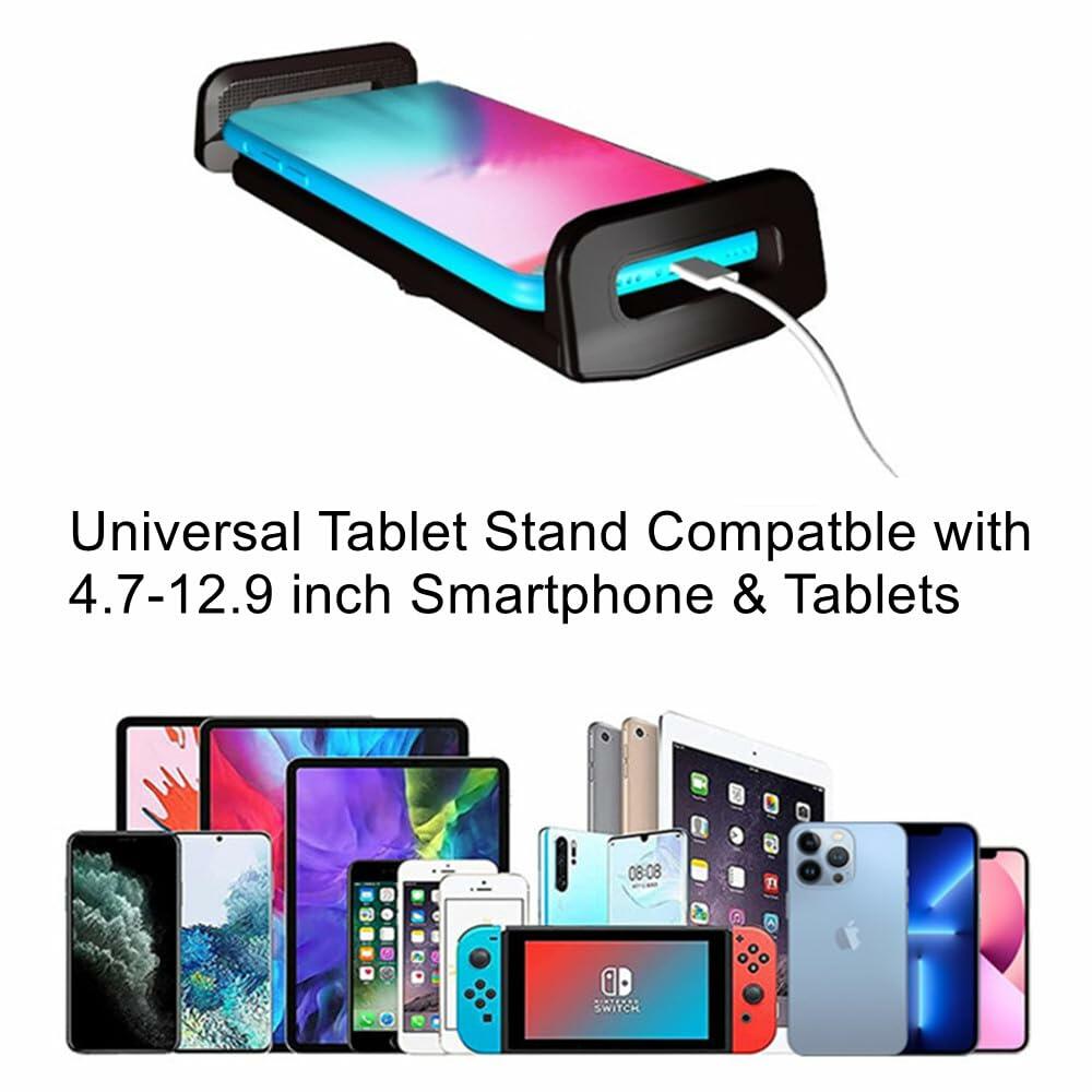 [Like New] 360° Adjustable Tablet Stand Gooseneck Arm for 4.7-12.9" Devices Black