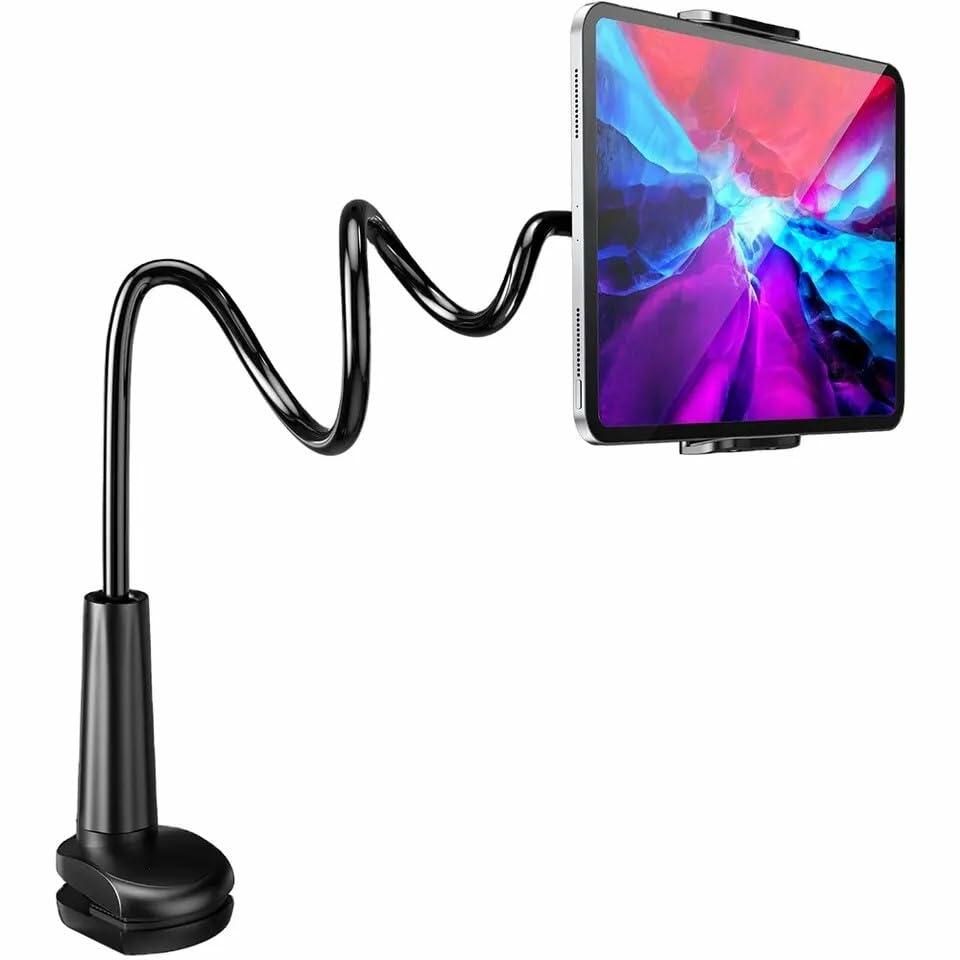 [Like New] 360° Adjustable Tablet Stand Gooseneck Arm for 4.7-12.9" Devices Black