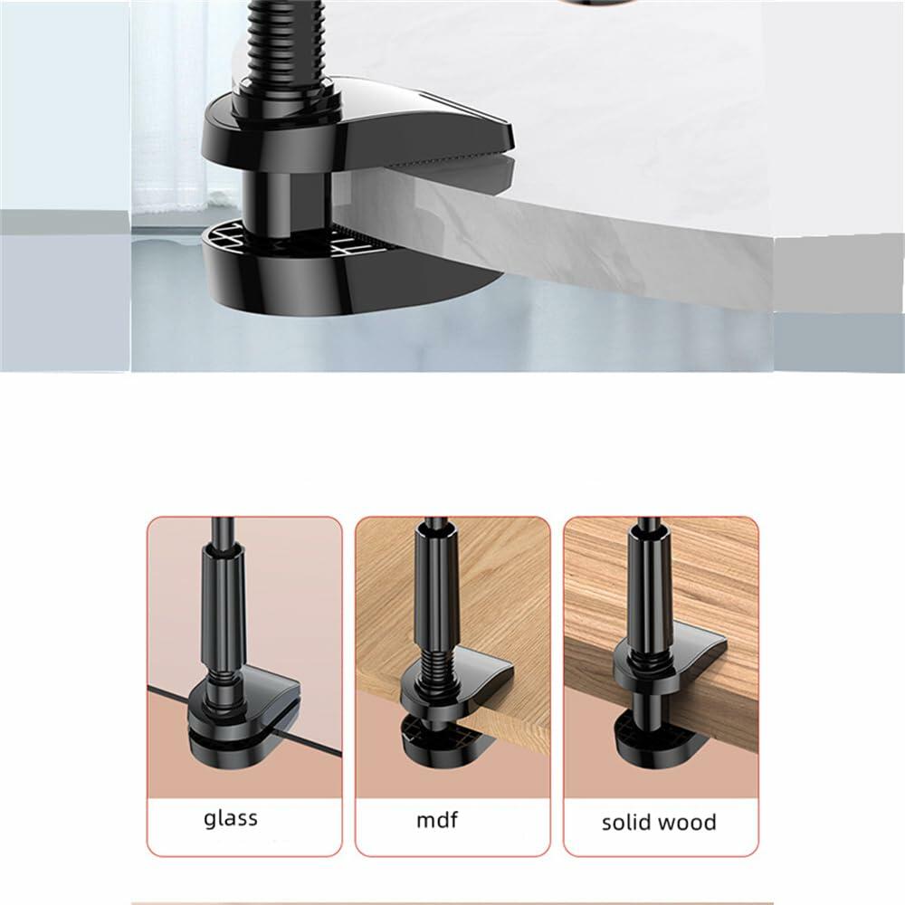[Like New] 360° Adjustable Tablet Stand Gooseneck Arm for 4.7-12.9" Devices Black