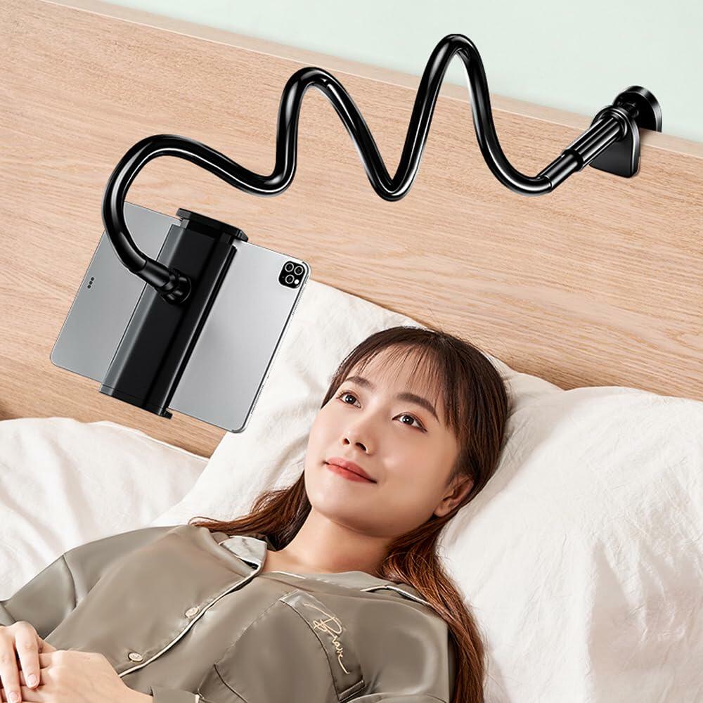 [Like New] 360° Adjustable Tablet Stand Gooseneck Arm for 4.7-12.9" Devices Black