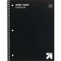 up&up Spiral Notebook 1 Subject Wide Ruled Flexible Plastic Cover 70 Pages