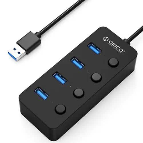 ORICO Splitter 4-Port USB 3.0 Faceup Design Hub