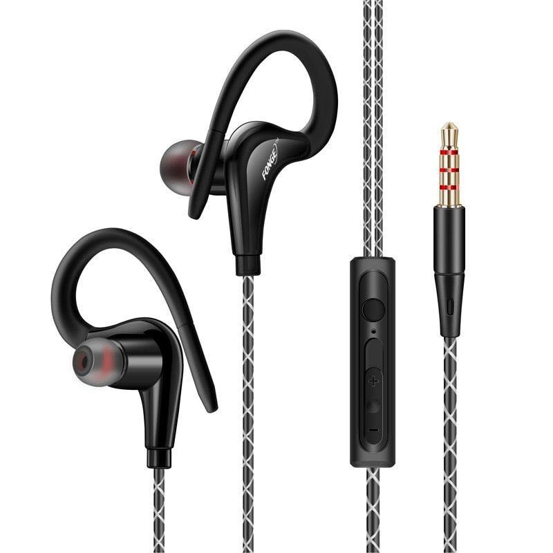 Original Sports Earphone Bluetooth Earphones with Charging case for Sport, Running, Workout Super Bass Headphones Sweatproof Running Headset With Mic Ear Hook