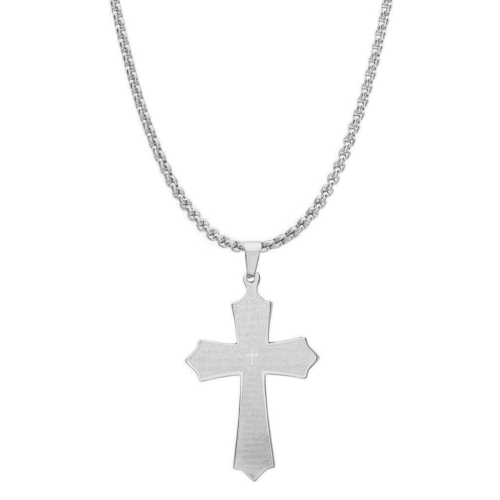 Our Father Lord's Prayer Cross Pendant