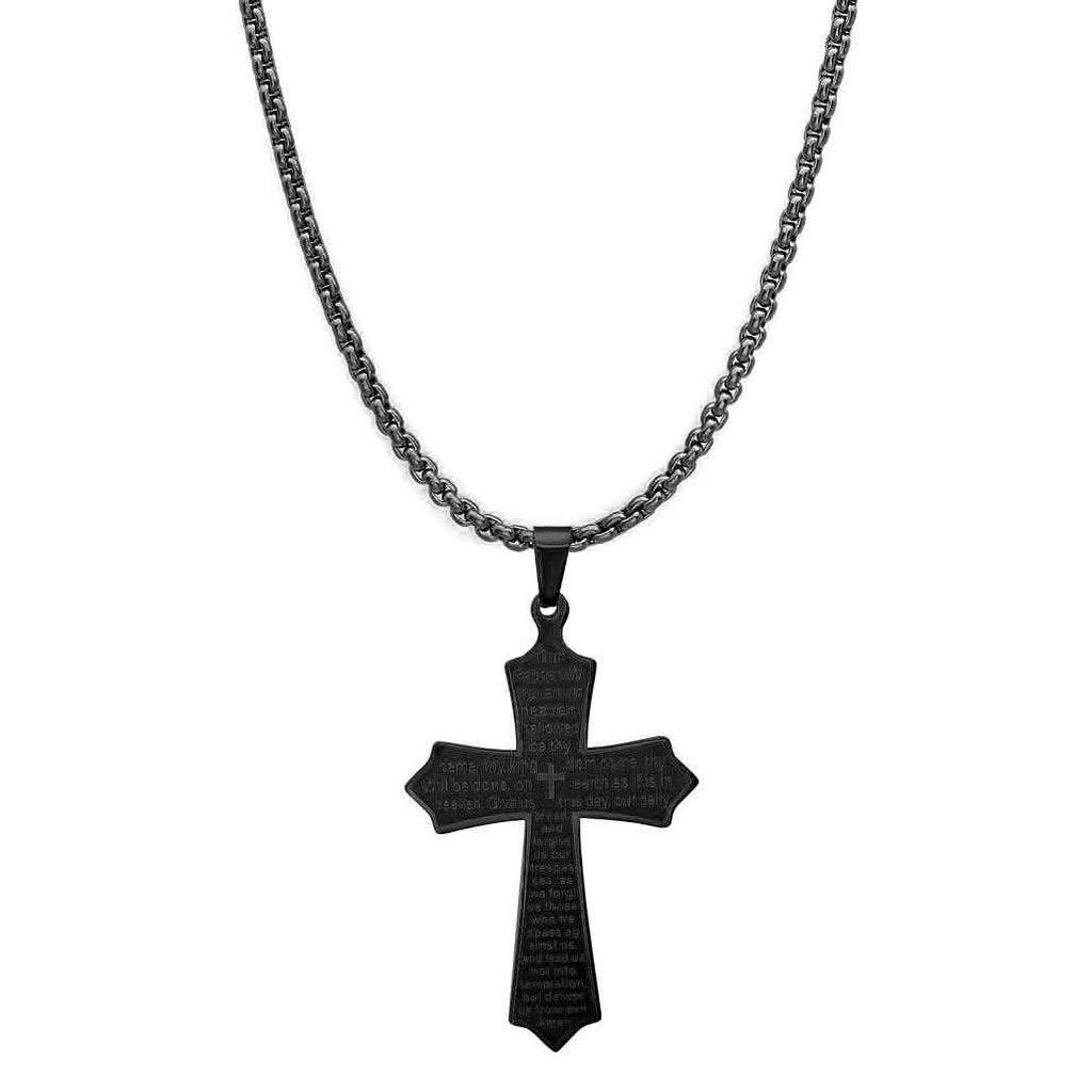 Our Father Lord's Prayer Cross Pendant