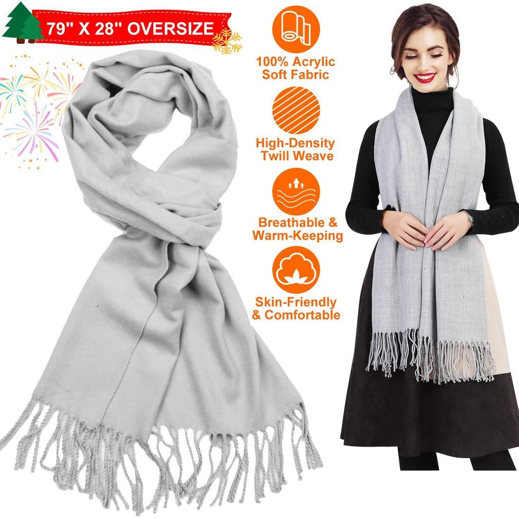Oversize Cashmere Wool Shawl Wrap Blanket