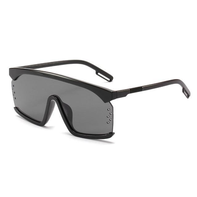 Oversized Shield Sunglasses for Women Men Square Rimless Fashion Shades Sunglasses For Women & Men Elegant Shades For Women Popular Oversized Festival Trendy Sunglasses For Men & Women