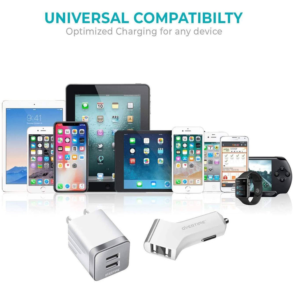 Overtime Dual iPhone Car Charger Set