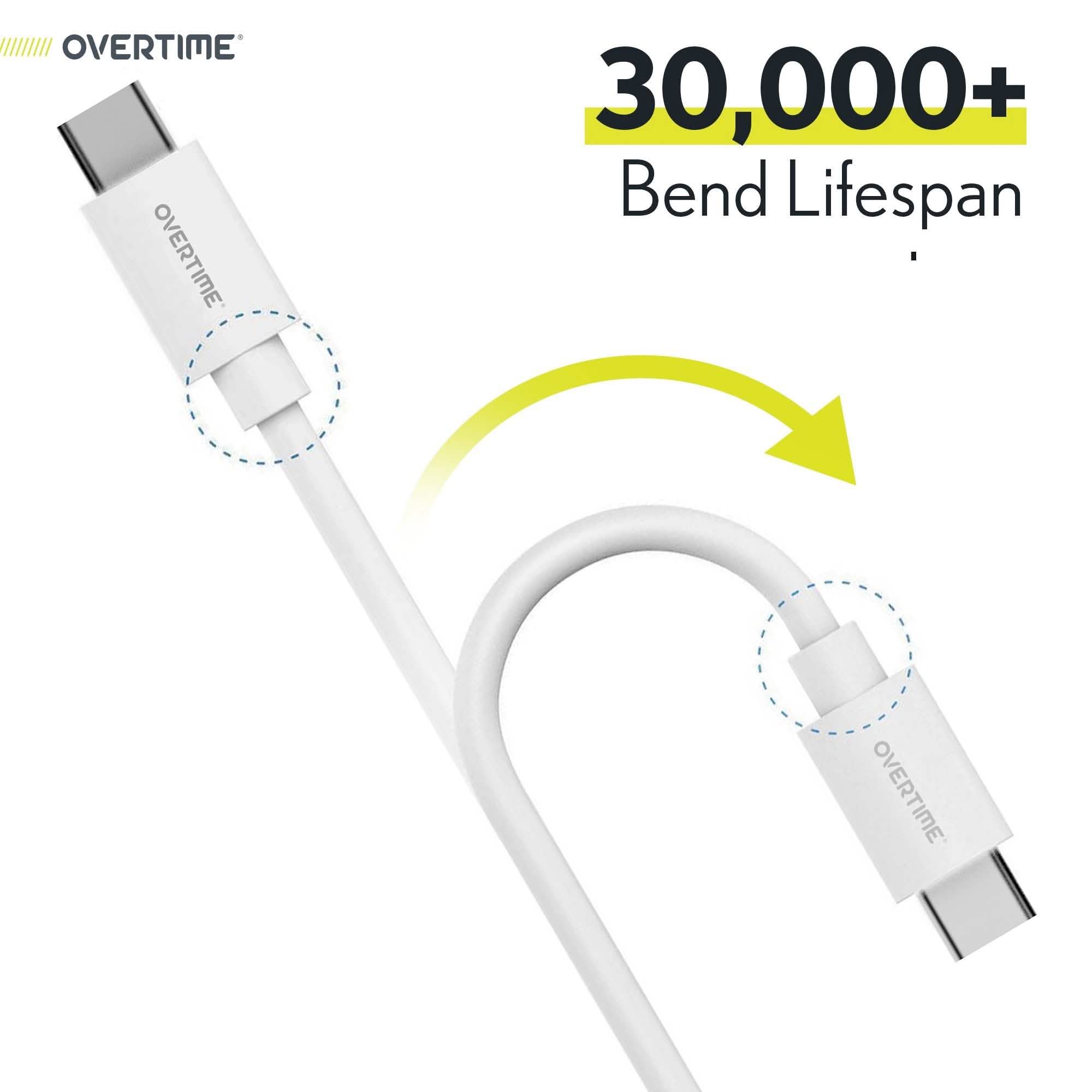 Overtime Extra Long 10ft USB C to USB C Charging Cord