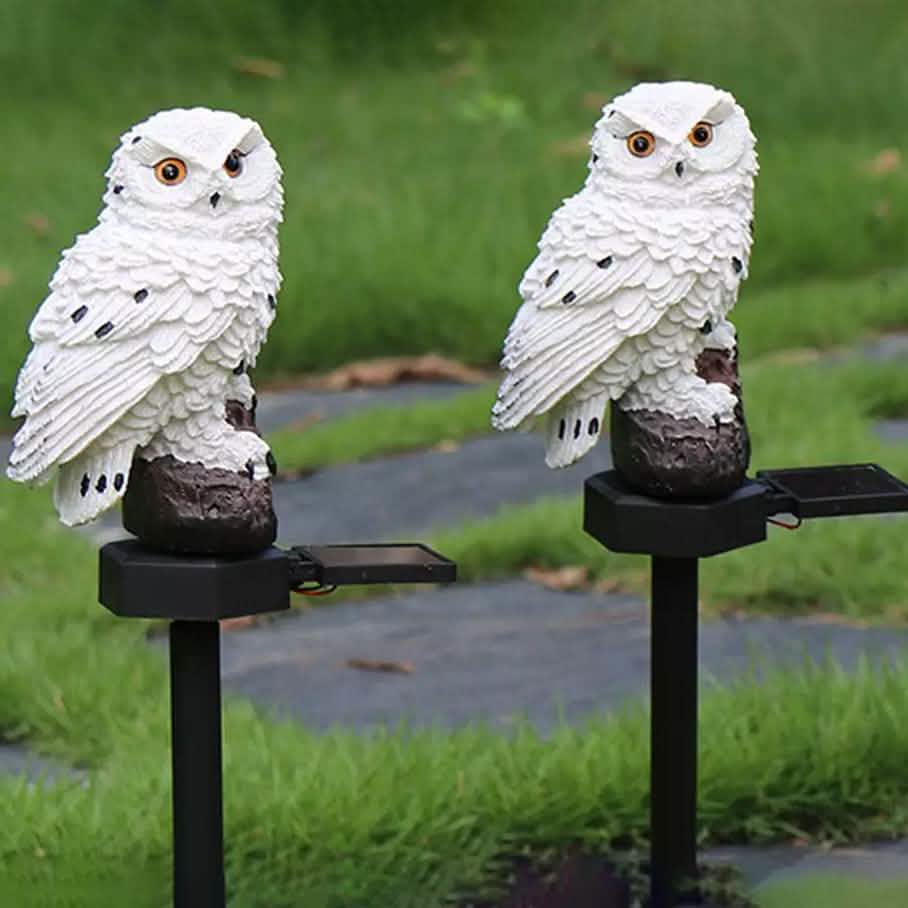 Owl Solar LED Lights with Decorative Stake