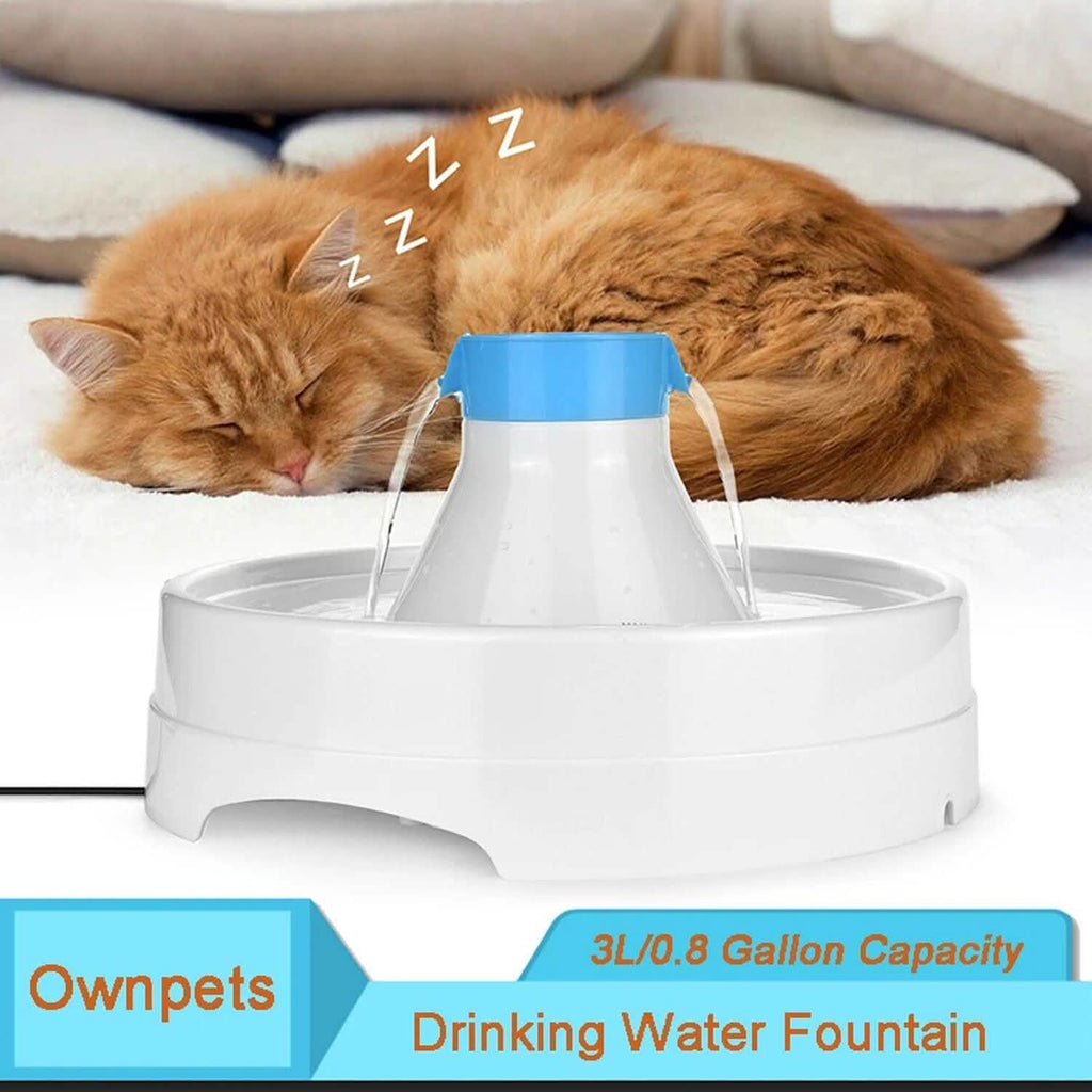 Ownpets® Pets Drinking Fountain Active Oxygen Cycle Two Drinking Area 3L