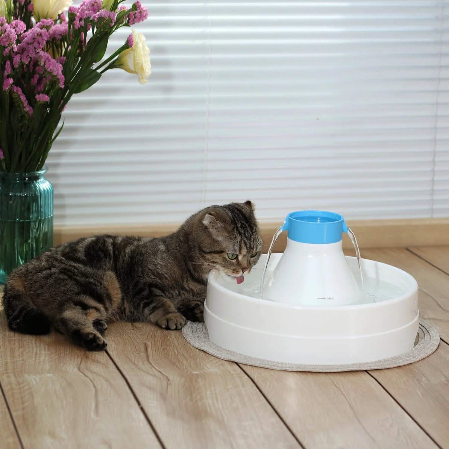 Ownpets® Pets Drinking Fountain Active Oxygen Cycle Two Drinking Area 3L