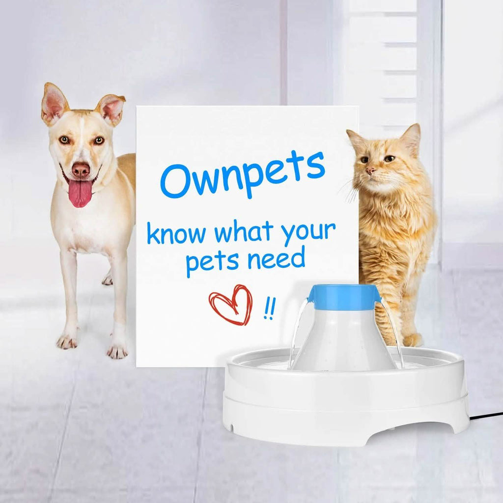 Ownpets® Pets Drinking Fountain Active Oxygen Cycle Two Drinking Area 3L