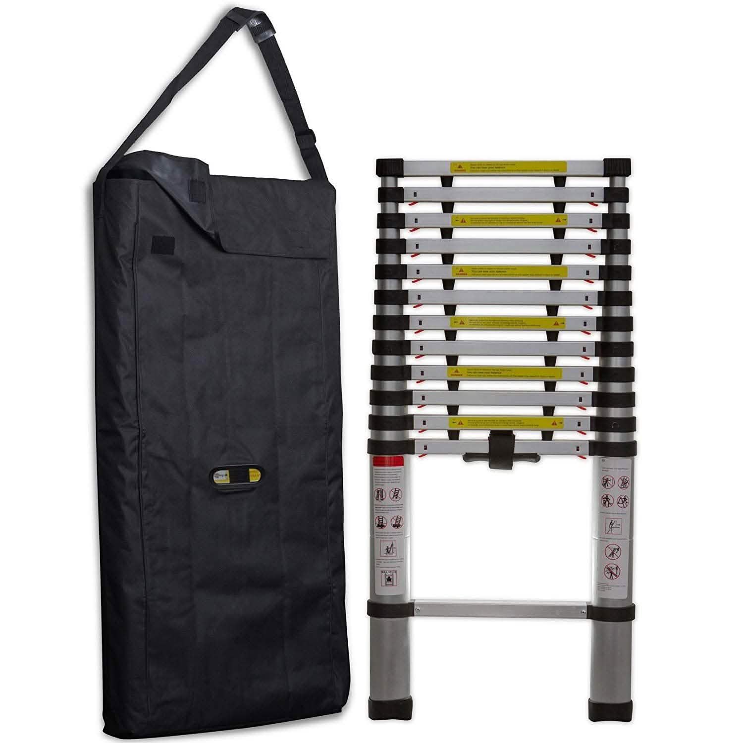 OxGord Aluminum Telescopic Extension Ladder 12.5ft. Telescope