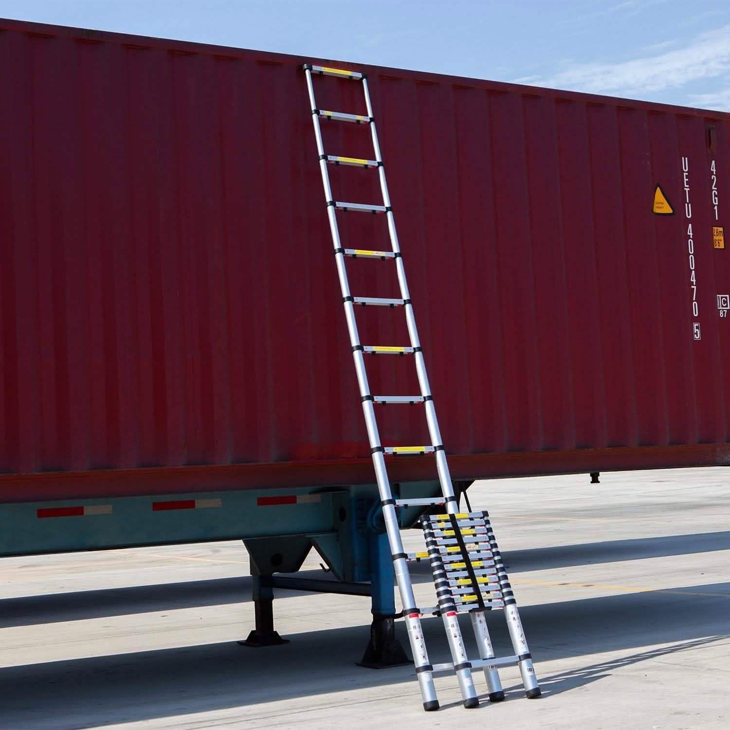OxGord Aluminum Telescopic Extension Ladder 12.5ft. Telescope