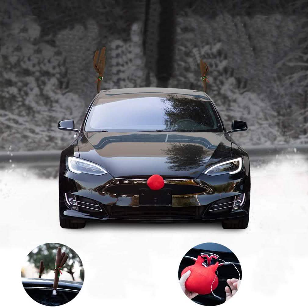 OxGord Car Reindeer Antlers & Nose Christmas Costume