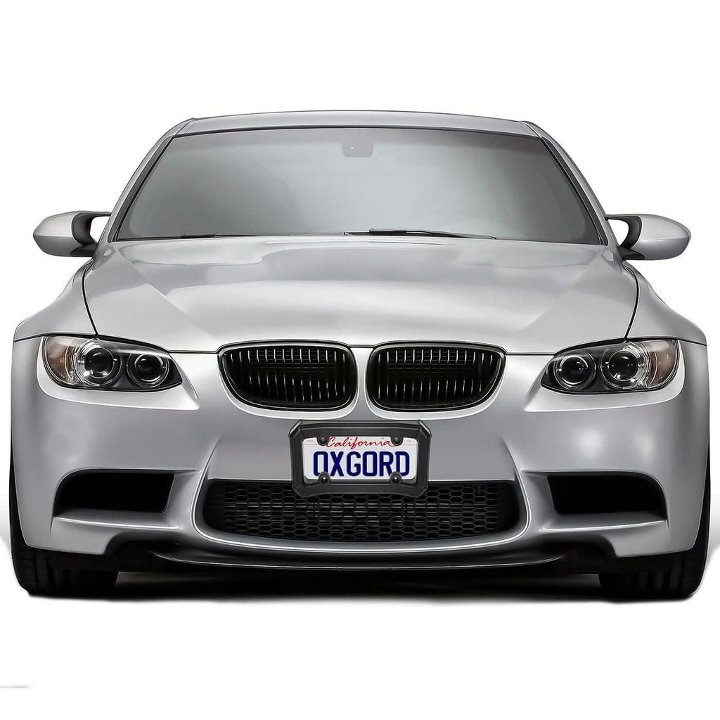 OxGord Front Car Bumper Guard Protector- Complete Durable Coverage - License Plate Frame Holder