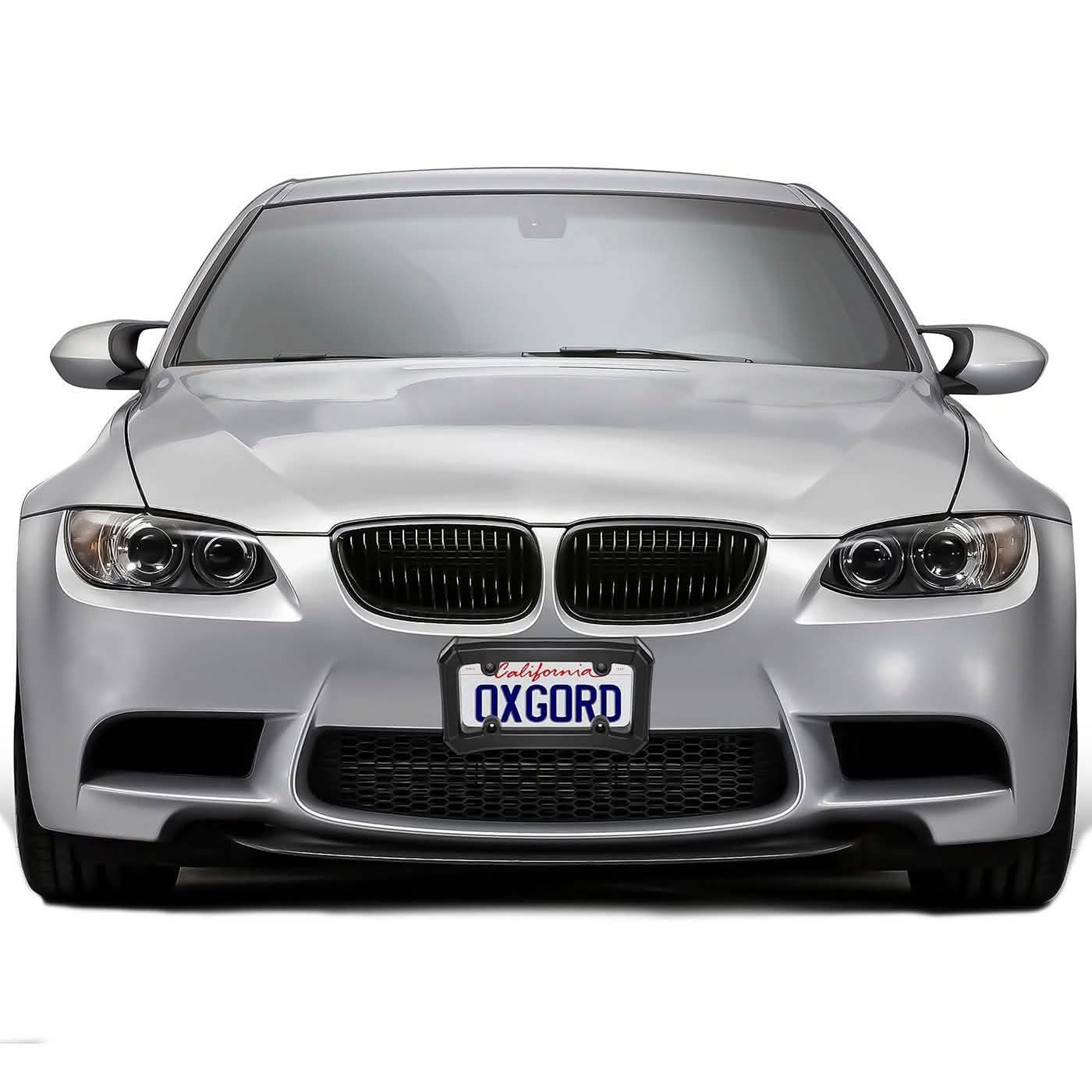 OxGord Front Car Bumper Guard Protector- Complete Durable Coverage - License Plate Frame Holder