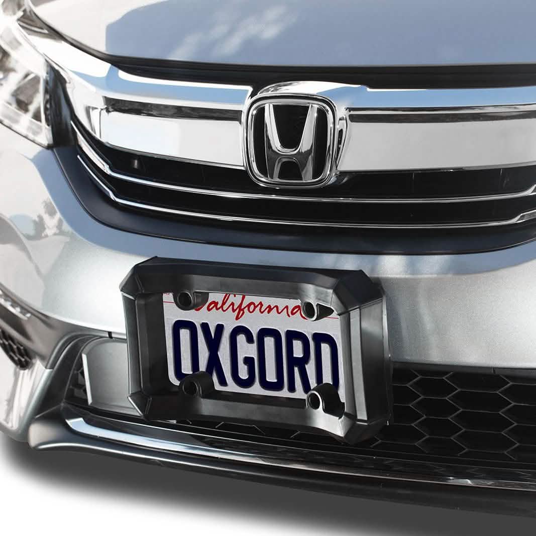 OxGord Front Car Bumper Guard Protector- Complete Durable Coverage - License Plate Frame Holder